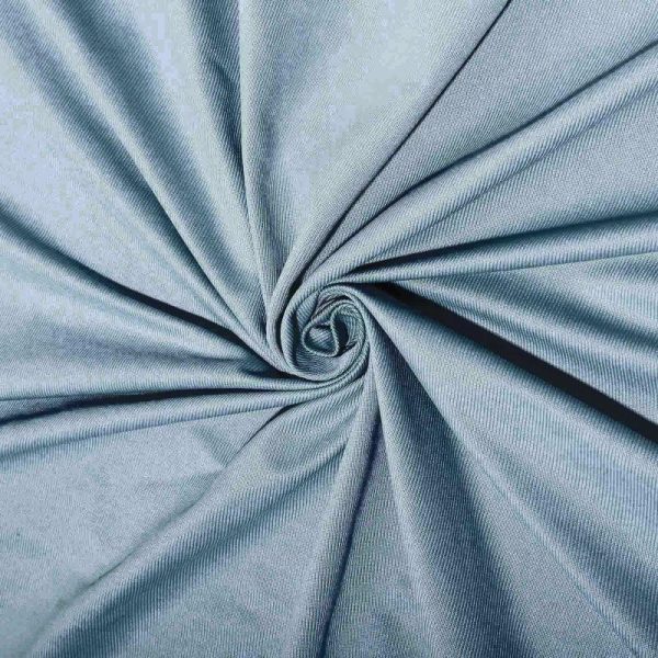 Event Fabrics |   2 Pack Dusty Blue Scuba Polyester Event Curtain Drapes, Inherently Flame Resistant Backdrop Event Panels Wrinkle Free with Rod Pockets – 10ftx10ft Event Fabrics Dusty Blue