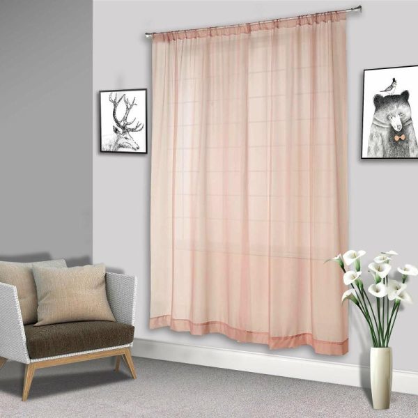 Event Fabrics |   2 Pack Dusty Rose Sheer Chiffon Event Curtain Drapes, Inherently Flame Resistant Premium Organza Backdrop Event Panels With Rod Pockets – 10ftx10ft Event Fabrics Dusty Rose