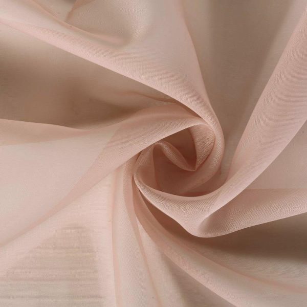 Event Fabrics |   2 Pack Dusty Rose Sheer Chiffon Event Curtain Drapes, Inherently Flame Resistant Premium Organza Backdrop Event Panels With Rod Pockets – 10ftx10ft Event Fabrics Dusty Rose