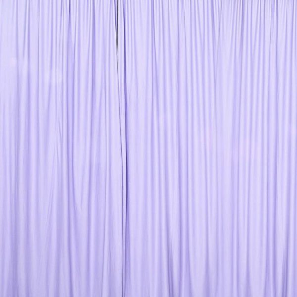 Event Fabrics |   2 Pack Lavender Lilac Scuba Polyester Event Curtain Drapes, Inherently Flame Resistant Backdrop Event Panels Wrinkle Free with Rod Pockets – 10ftx10ft Event Fabrics Event Fabrics