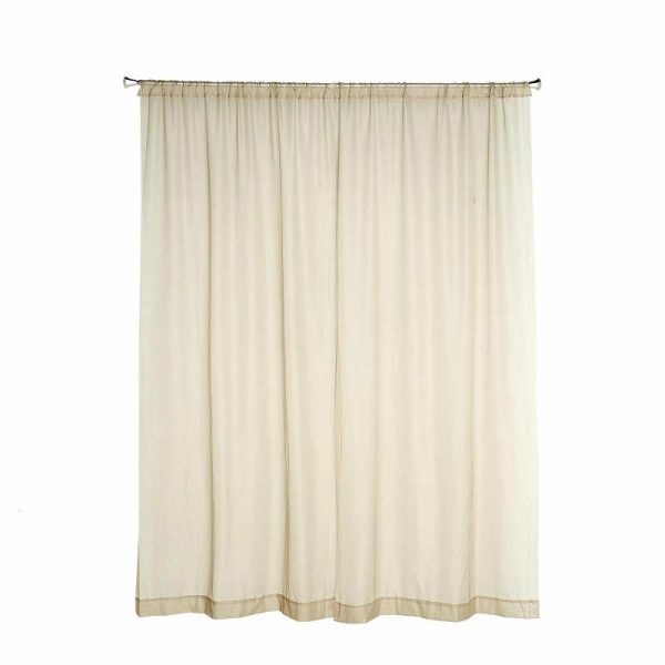 Event Fabrics |   2 Pack Natural Sheer Chiffon Event Curtain Drapes, Inherently Flame Resistant Premium Organza Backdrop Event Panels With Rod Pockets – 10ftx10ft Event Fabrics Event Fabrics