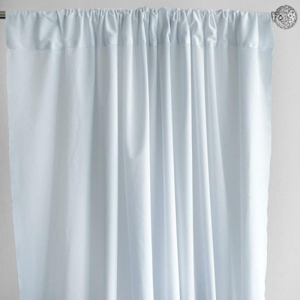 Event Fabrics |   2 Pack White Scuba Polyester Event Curtain Drapes, Inherently Flame Resistant Backdrop Event Panels Wrinkle Free with Rod Pockets – 10ftx10ft Event Fabrics Event Fabrics