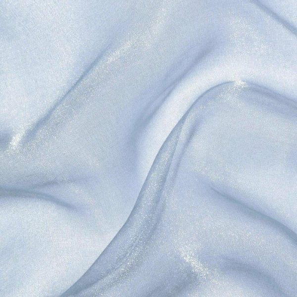 Event Fabrics |   54″x10yd Dusty Blue Solid Sheer Chiffon Fabric Bolt, DIY Voile Drapery Fabric Event Fabrics Dusty Blue