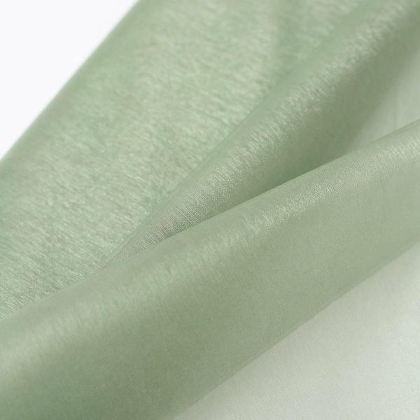 Event Fabrics |   54″x10yd | Sage Green Solid Sheer Chiffon Fabric Bolt, DIY Voile Drapery Fabric Event Fabrics Event Fabrics