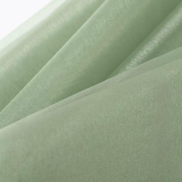 Event Fabrics |   54″x10yd | Sage Green Solid Sheer Chiffon Fabric Bolt, DIY Voile Drapery Fabric Event Fabrics Event Fabrics