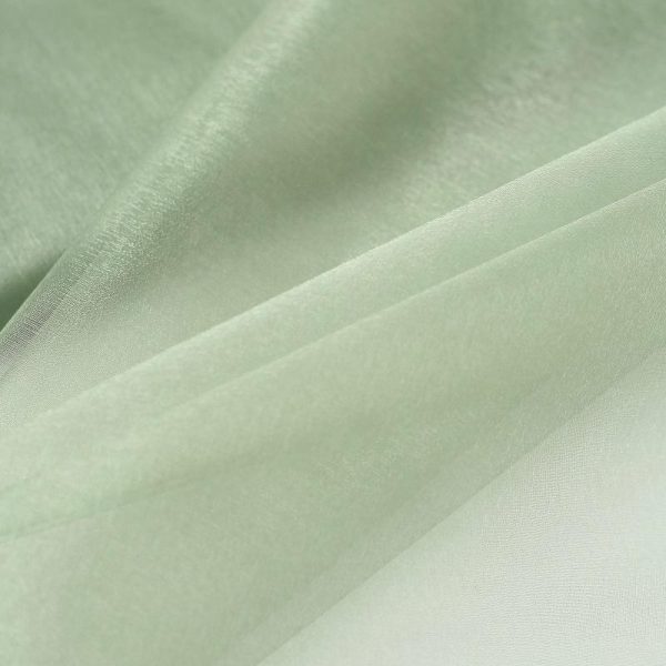 Event Fabrics |   54″x10yd | Sage Green Solid Sheer Chiffon Fabric Bolt, DIY Voile Drapery Fabric Event Fabrics Event Fabrics