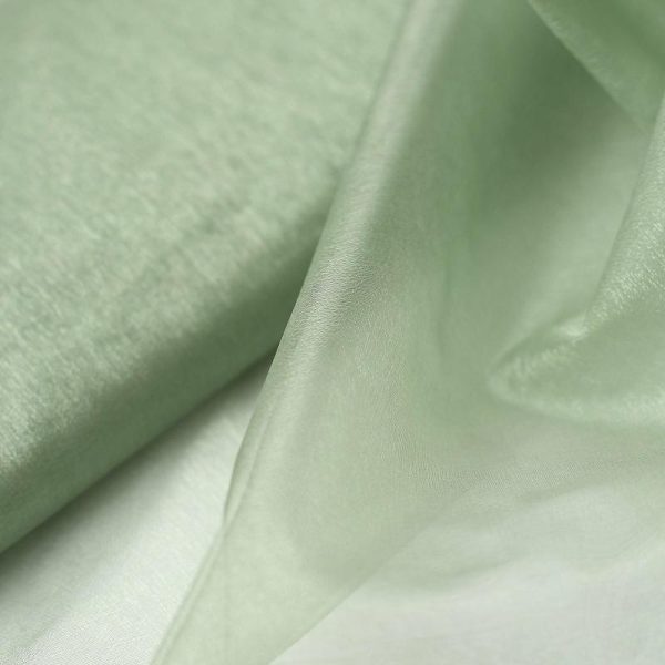 Event Fabrics |   54″x10yd | Sage Green Solid Sheer Chiffon Fabric Bolt, DIY Voile Drapery Fabric Event Fabrics Event Fabrics