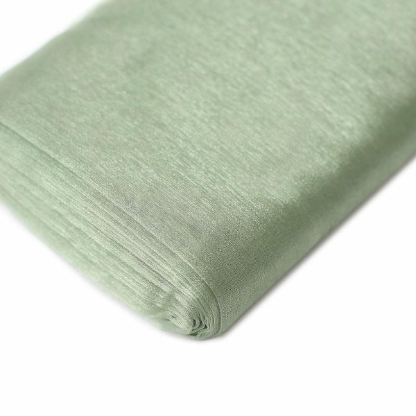 Event Fabrics |   54″x10yd | Sage Green Solid Sheer Chiffon Fabric Bolt, DIY Voile Drapery Fabric Event Fabrics Event Fabrics