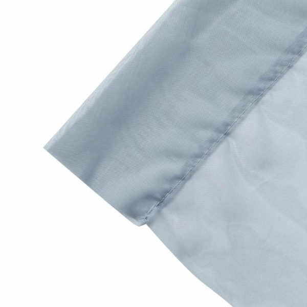 Event Fabrics |   5ftx32ft Premium Dusty Blue Chiffon Curtain Panel, Backdrop Ceiling Drapery With Rod Pocket Event Fabrics Dusty Blue