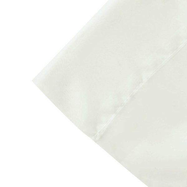 Event Fabrics |   5ftx32ft Premium Ivory Chiffon Curtain Panel, Backdrop Ceiling Drapery With Rod Pocket Event Fabrics Event Fabrics