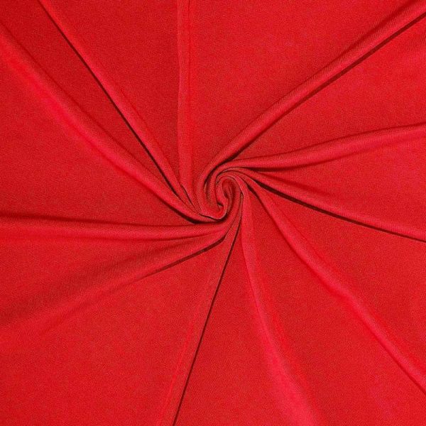 Event Fabrics |   Red 4-Way Stretch Spandex Event Curtain Drapes, Wrinkle Resistant Backdrop Event Panel with Rod Pockets – 5ftx12ft Event Fabrics