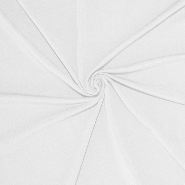 Event Fabrics |   White 4-Way Stretch Spandex Event Curtain Drapes, Wrinkle Resistant Backdrop Event Panel with Rod Pockets – 5ftx12ft Event Fabrics Event Fabrics