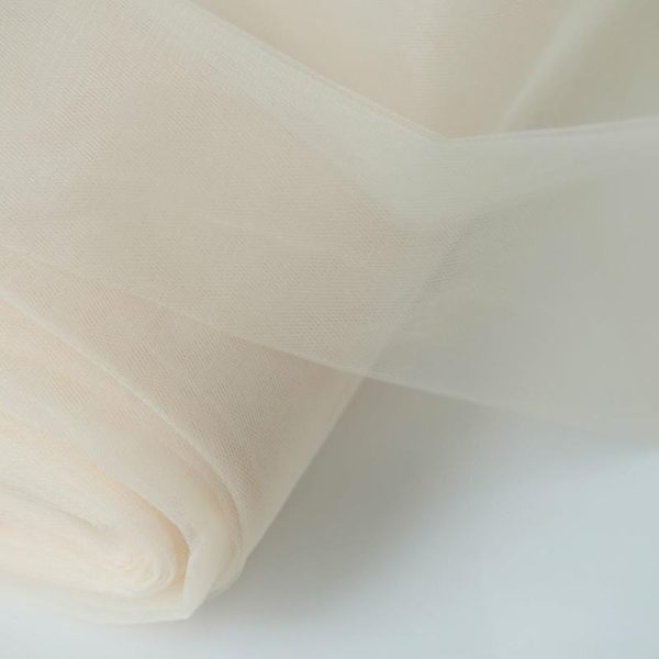 Fabric Bolts |   108″x50 Yards Ivory Tulle Fabric Bolt, DIY Craft Fabric Roll Fabric Bolt & Trims Fabric Bolts