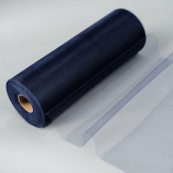 Fabric Bolts |   12″x100 Yards Navy Blue Tulle Fabric Bolt, Sheer Fabric Spool Roll For Crafts Fabric Bolt & Trims Fabric Bolts