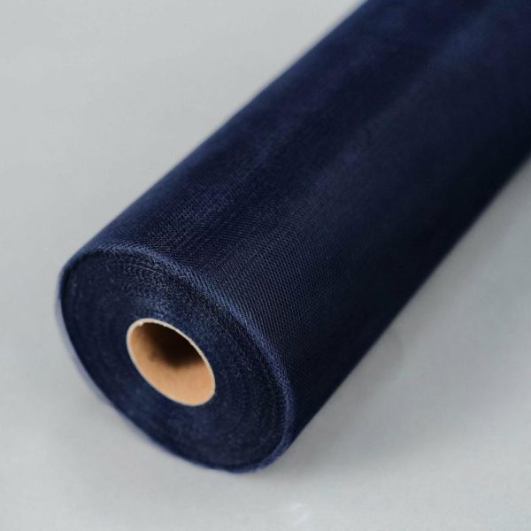 Fabric Bolts |   12″x100 Yards Navy Blue Tulle Fabric Bolt, Sheer Fabric Spool Roll For Crafts Fabric Bolt & Trims Fabric Bolts