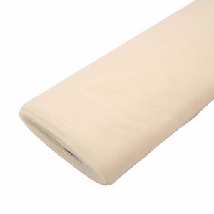 Fabric Bolts |   54″x40 Yards Ivory Tulle Fabric Bolt, DIY Crafts Sheer Fabric Roll Fabric Bolt & Trims Fabric Bolts