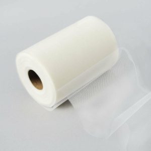 Fabric Bolts |   6″x100 Yards Ivory Tulle Fabric Bolt, Sheer Fabric Spool Roll For Crafts Fabric Bolt & Trims Fabric Bolts