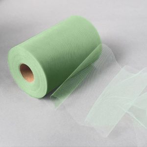 Fabric Bolts |   6″x100 Yards Sage Green Tulle Fabric Bolt, Sheer Fabric Spool Roll For Crafts Fabric Bolt & Trims Fabric Bolts