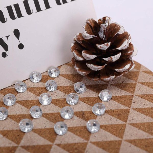 Favor Decorations |   1000 Pcs Clear Round Diamond Rhinestones, DIY Craft Jewels Decor Favor Decorations Clear