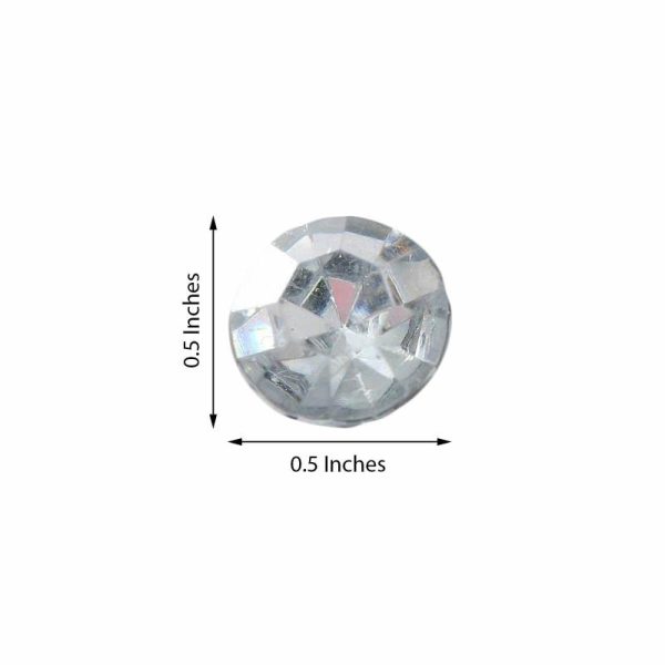 Favor Decorations |   1000 Pcs Clear Round Diamond Rhinestones, DIY Craft Jewels Decor Favor Decorations Clear