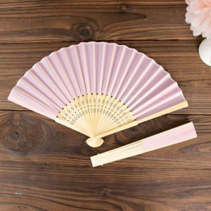 Favors & Gifts |   5 Pack Pink Asian Silk Folding Fans Party Favors, Oriental Folding Fan Favors Favors & Gifts Favors & Gifts