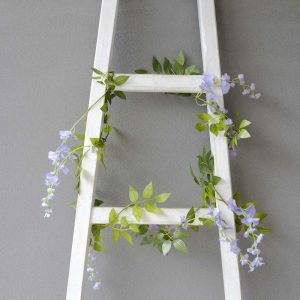 Garlands & Vines |   2 Pack 6ft Lavender Lilac Artificial Wisteria Flower Garland Hanging Vines, Silk Floral Garland Wedding Arch Decor Artificial Flowers & Greens Garlands & Vines