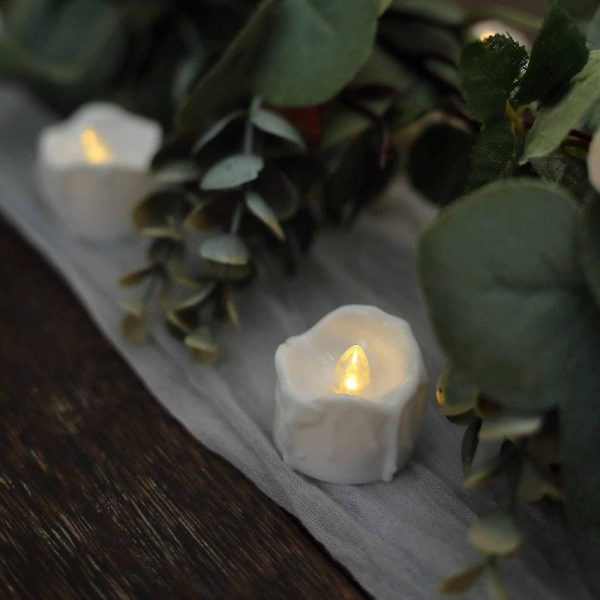 LED & Wax Candles |   12 Pack 1.5″ Warm White Realistic Flameless LED Tealight Candles, Battery Operated Luminaria Candles LED & Wax Candles LED & Wax Candles