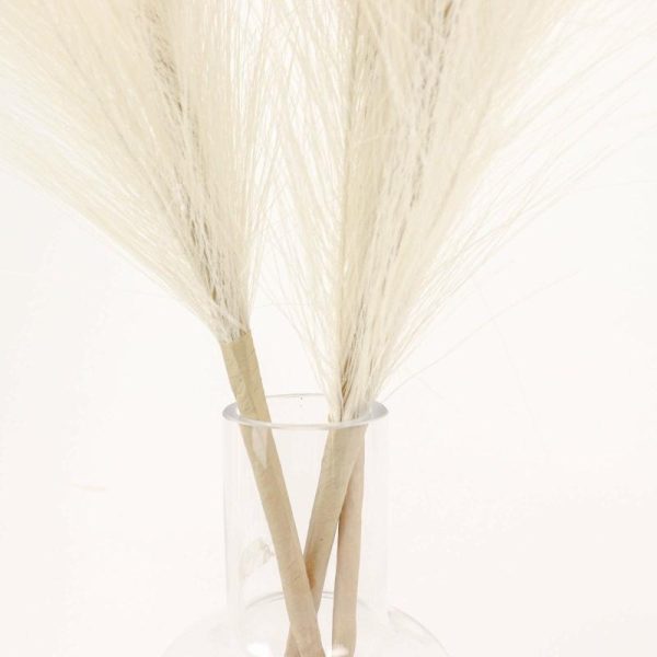 Plants & Pampas |   3 Stems 44″ Cream Artificial Pampas Grass Plant Sprays, Faux Branches Vase Flower Arrangement Artificial Flowers & Greens Cream