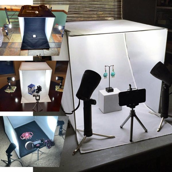 Professional Stage Lighting |   16″x16″ Table Top Photo Studio Lighting Tent Box Kit, Photography Prop Shoot Set LED Lightings Professional Stage Lighting