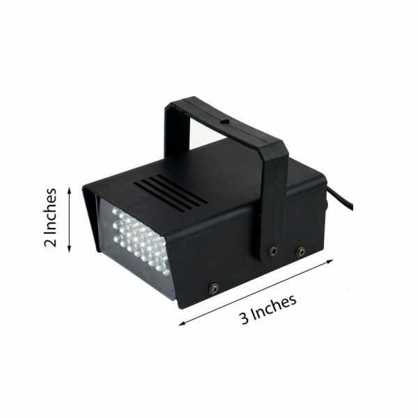 Professional Stage Lighting |   35W Mini DJ Strobe Light, Bright White 24 LED Stage Backdrop Uplight With Variable Flash & Speed Control LED Lightings Professional Stage Lighting