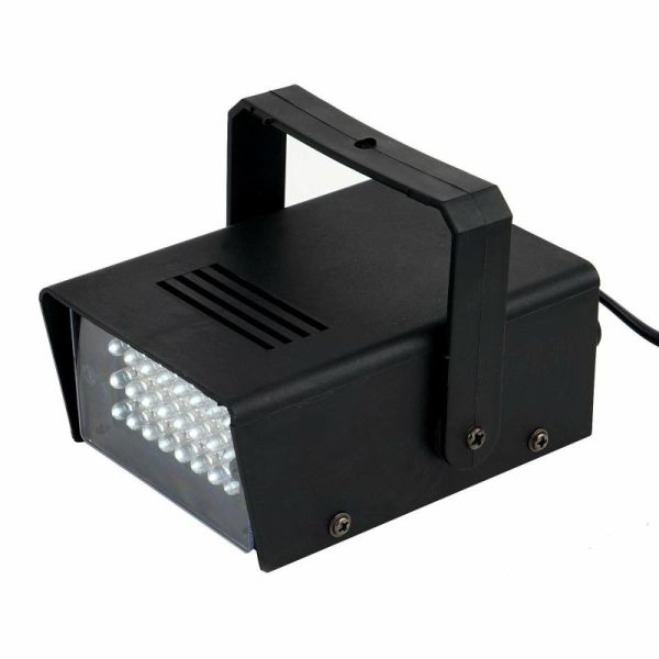 Professional Stage Lighting |   35W Mini DJ Strobe Light, Bright White 24 LED Stage Backdrop Uplight With Variable Flash & Speed Control LED Lightings Professional Stage Lighting