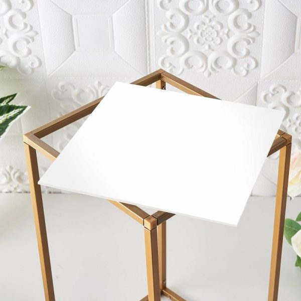 Props, Columns & Pedestals |   2 Pack 11″ Square White Acrylic Plexiglass Sheets, 3mm Thick Top Plates With Protective Film Event Props Props, Columns & Pedestals