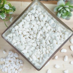 Table Scatters |   2Lbs White Pebble Stone Vase Fillers, Decorative Crushed Gravel Party Balloons & Supplies Table Scatters