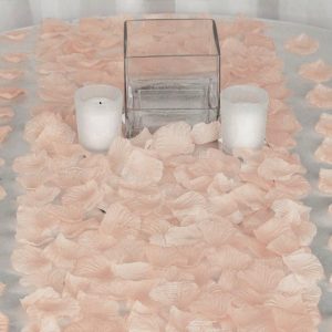 Table Scatters |   500 Pack Peach Silk Rose Petals Table Confetti or Floor Scatters Party Balloons & Supplies Peach