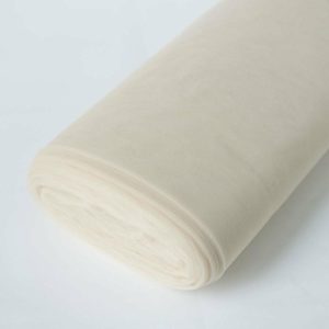 Fabric Bolts |   108″x50 Yards Beige Tulle Fabric Bolt, DIY Craft Fabric Roll Fabric Bolt & Trims Beige