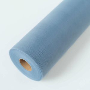 Fabric Bolts |   12″x100 Yards Dusty Blue Tulle Fabric Bolt, Sheer Fabric Spool Roll For Crafts Fabric Bolt & Trims Dusty Blue