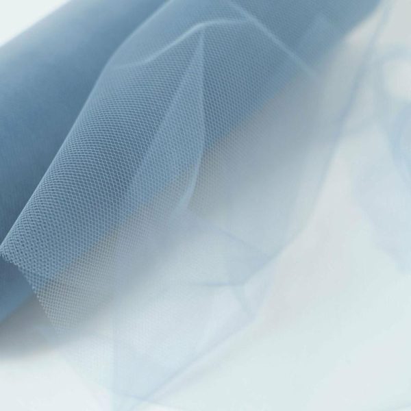 Fabric Bolts |   12″x100 Yards Dusty Blue Tulle Fabric Bolt, Sheer Fabric Spool Roll For Crafts Fabric Bolt & Trims Dusty Blue