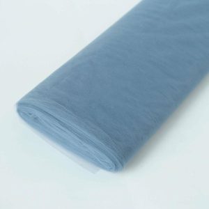 Fabric Bolts |   54″x40 Yards Dusty Blue Tulle Fabric Bolt, DIY Crafts Sheer Fabric Roll Fabric Bolt & Trims Dusty Blue