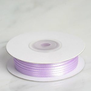 Ribbons |   100 Yards 1 16″ Lavender Single Face Decorative Satin Ribbon Fabric Bolt & Trims Lavender